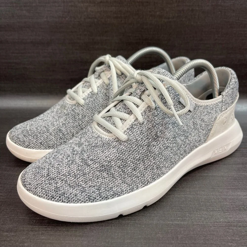 Kizik Madrid Eco Knit Women’s size 8.5 Heathered Grey Slip On Casual Shoes_5